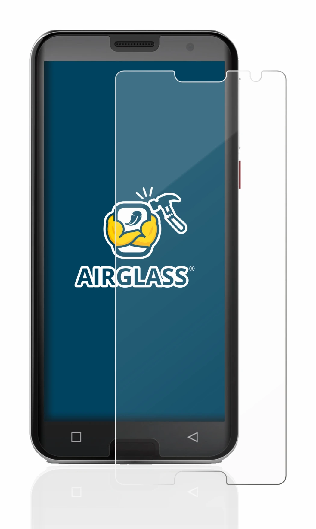 Immagine del dispositivo Emporia Smart 5 con un'ampia varietà di protezioni per lo schermo.