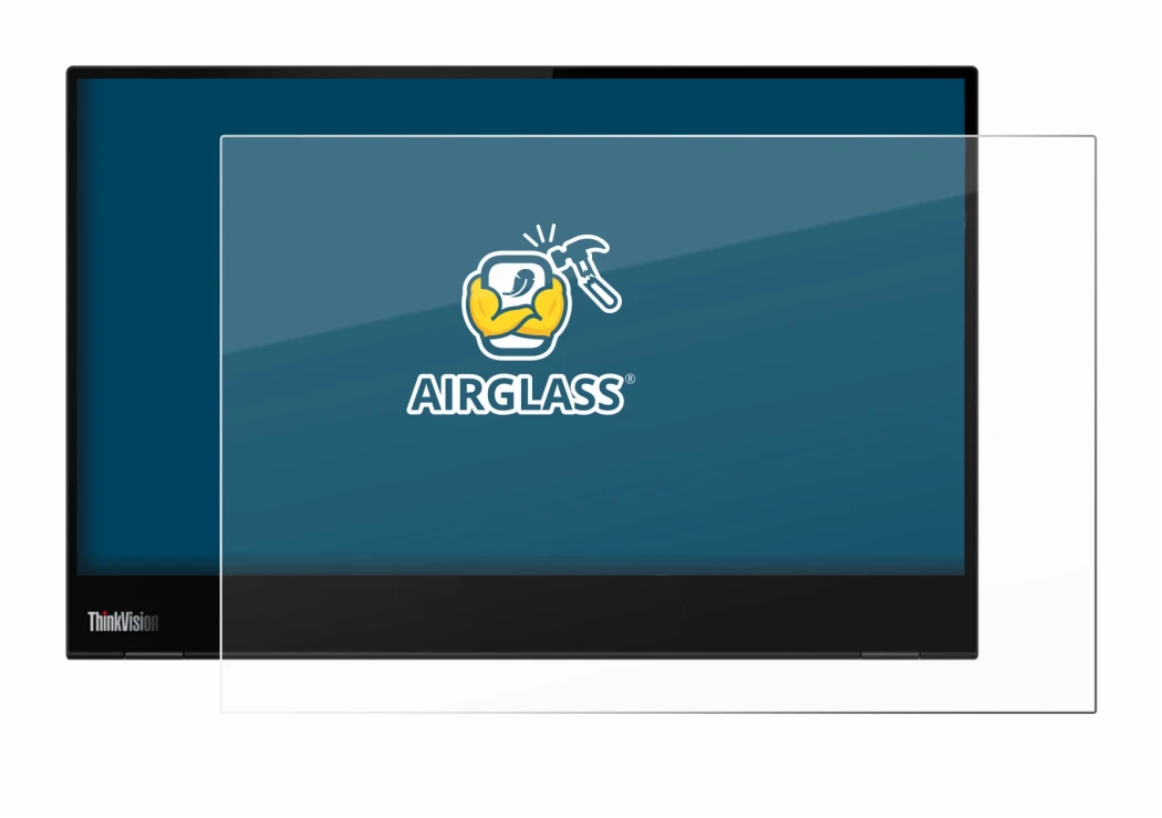 Immagine del dispositivo Lenovo ThinkVision M14t con un'ampia varietà di protezioni per lo schermo.
