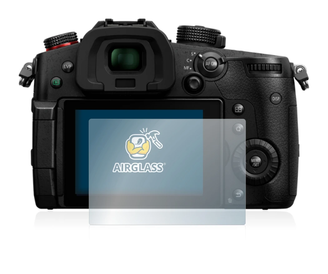 Immagine del dispositivo Panasonic Lumix DC-GH5 II con un'ampia varietà di protezioni per lo schermo.