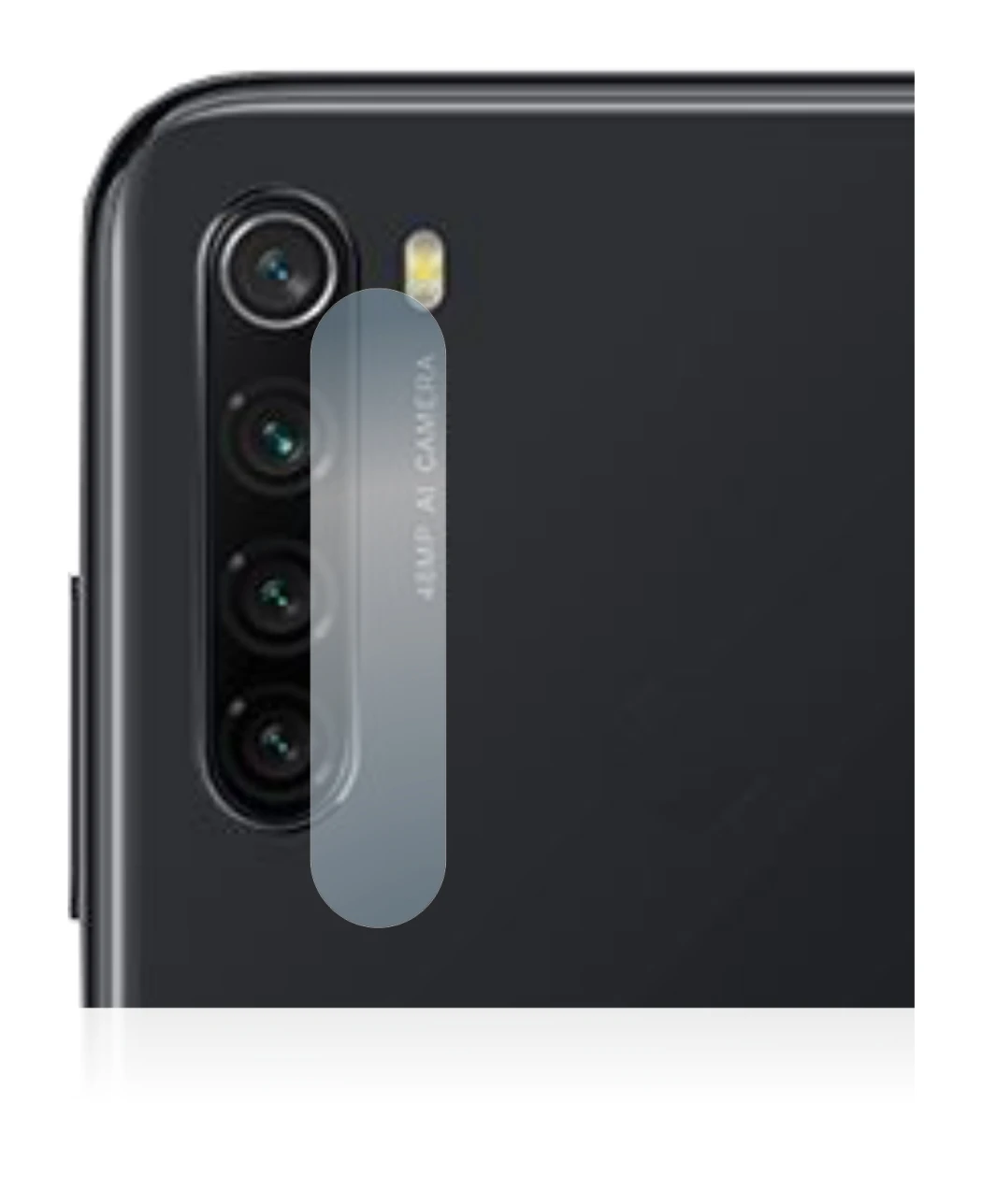 Immagine del dispositivo Xiaomi Redmi Note 8 2021 (SOLO Fotocamera) con un'ampia varietà di protezioni per lo schermo.