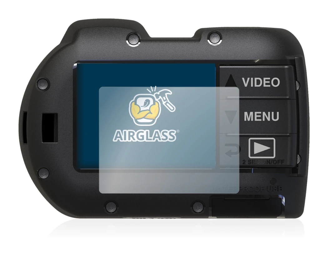 Immagine del dispositivo SeaLife Micro 3.0 con un'ampia varietà di protezioni per lo schermo.