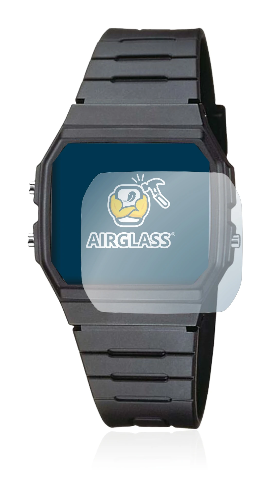 Immagine del dispositivo Casio Collection Unisex F-91W con un'ampia varietà di protezioni per lo schermo.