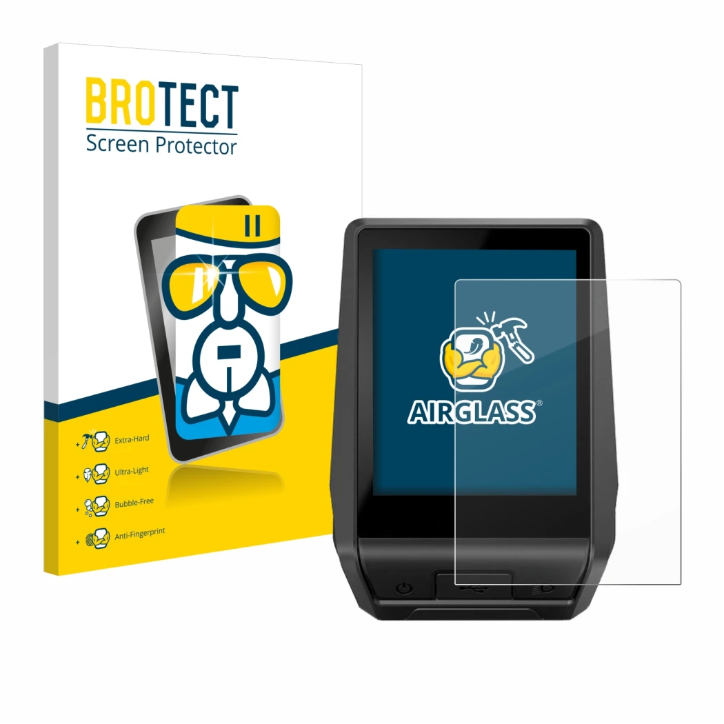 Parte frontale di una confezione del prodotto con il logo del marchio BROTECT. Accanto è raffigurato il dispositivo Bosch Nyon