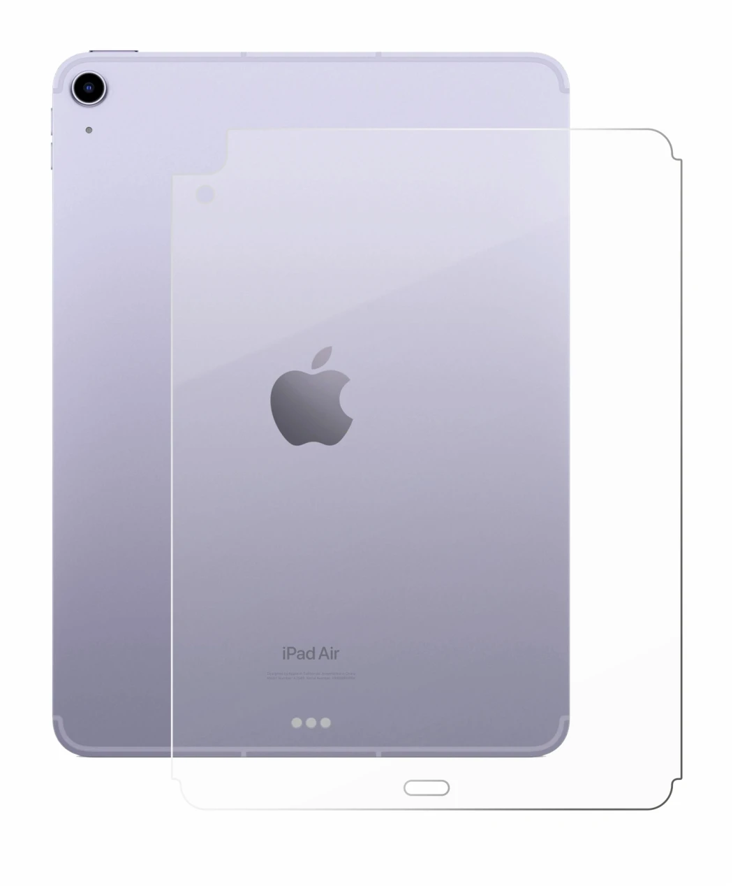 Immagine del dispositivo Apple iPad Air 5 WiFi 2022 (Posteriore, 5a Gen.) con un'ampia varietà di protezioni per lo schermo.