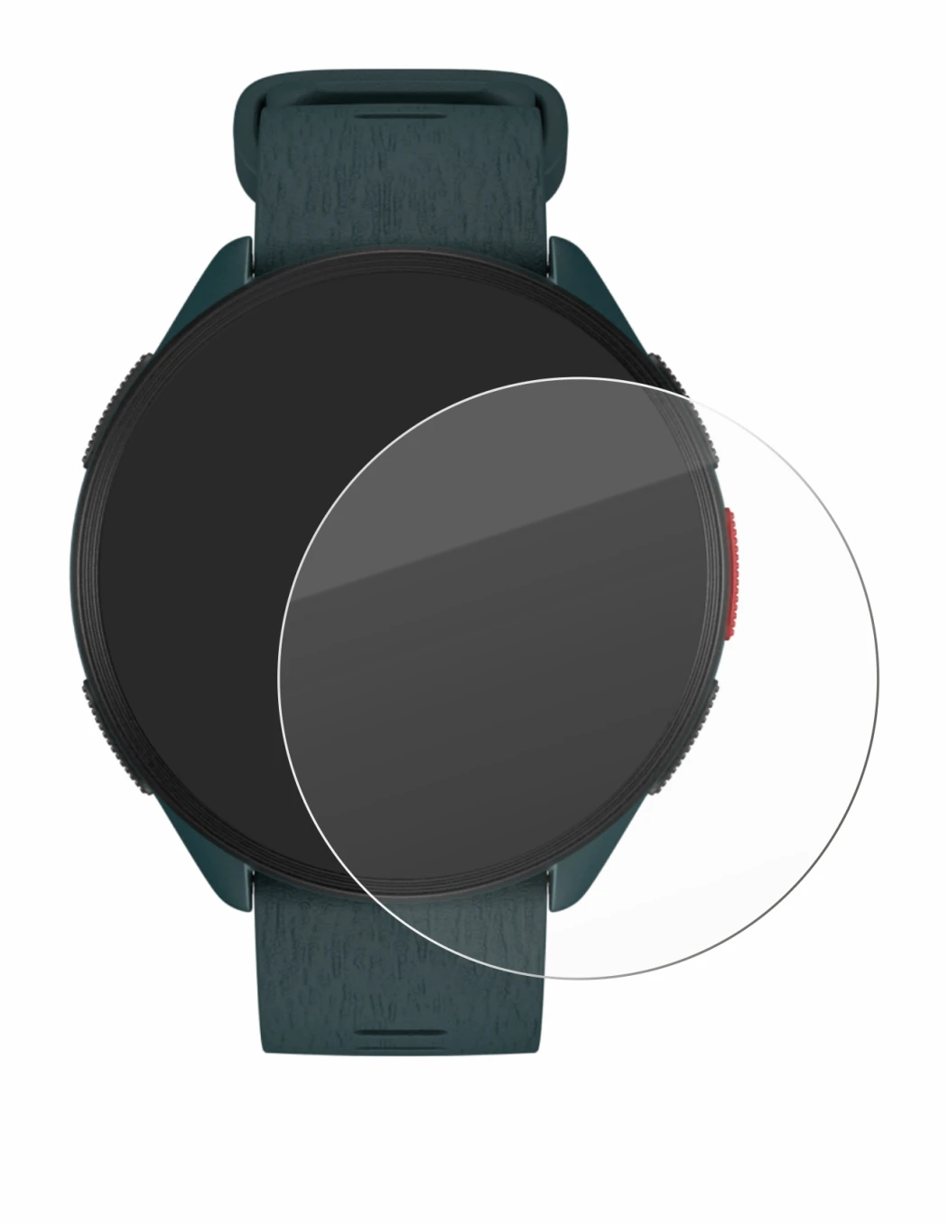 Immagine del dispositivo Polar Pacer con un'ampia varietà di protezioni per lo schermo.