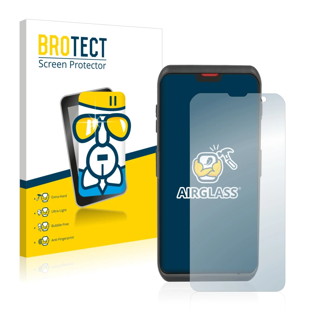 Parte frontale di una confezione del prodotto con il logo del marchio BROTECT. Accanto è raffigurato il dispositivo Honeywell 