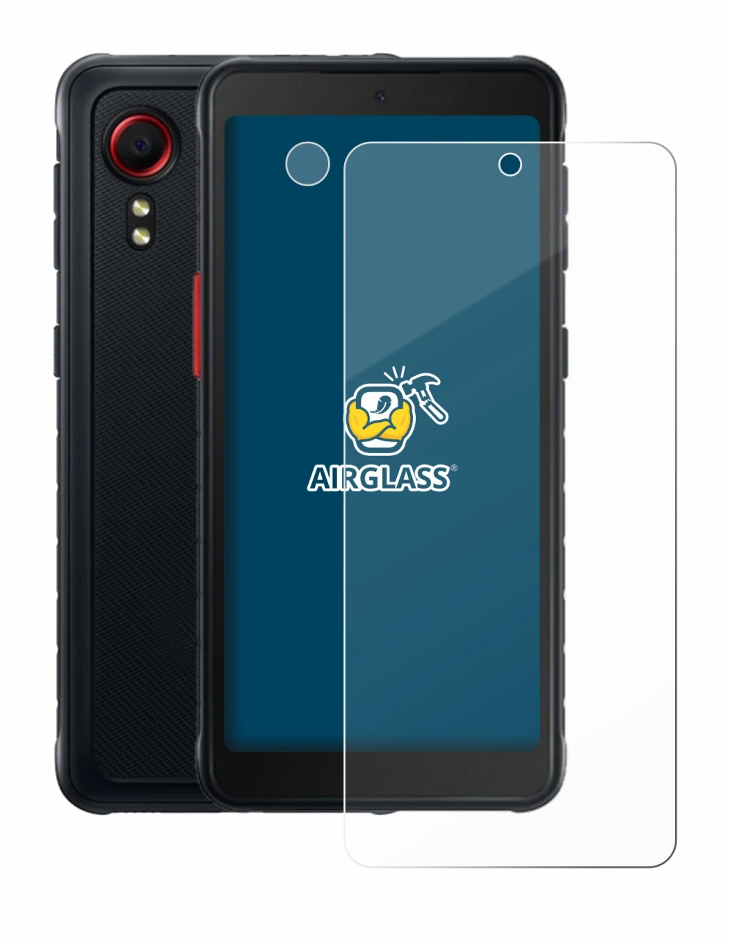 Immagine del dispositivo Samsung Galaxy XCover 5 Enterprise Edition (Fronte+Fotocamera) con un'ampia varietà di protezioni per