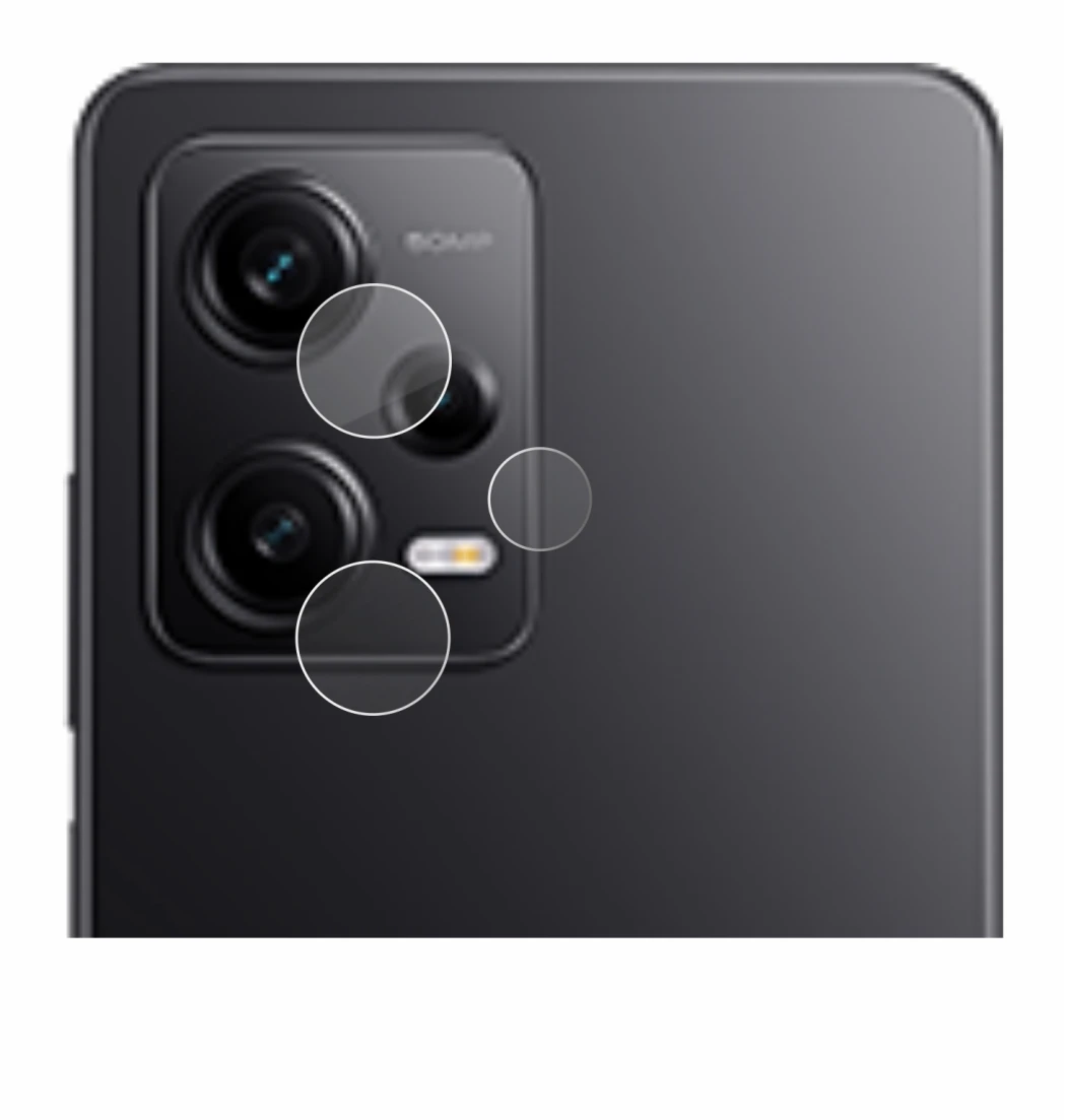 Immagine del dispositivo Xiaomi Redmi Note 12 Pro 5G (SOLO Fotocamera) con un'ampia varietà di protezioni per lo schermo.
