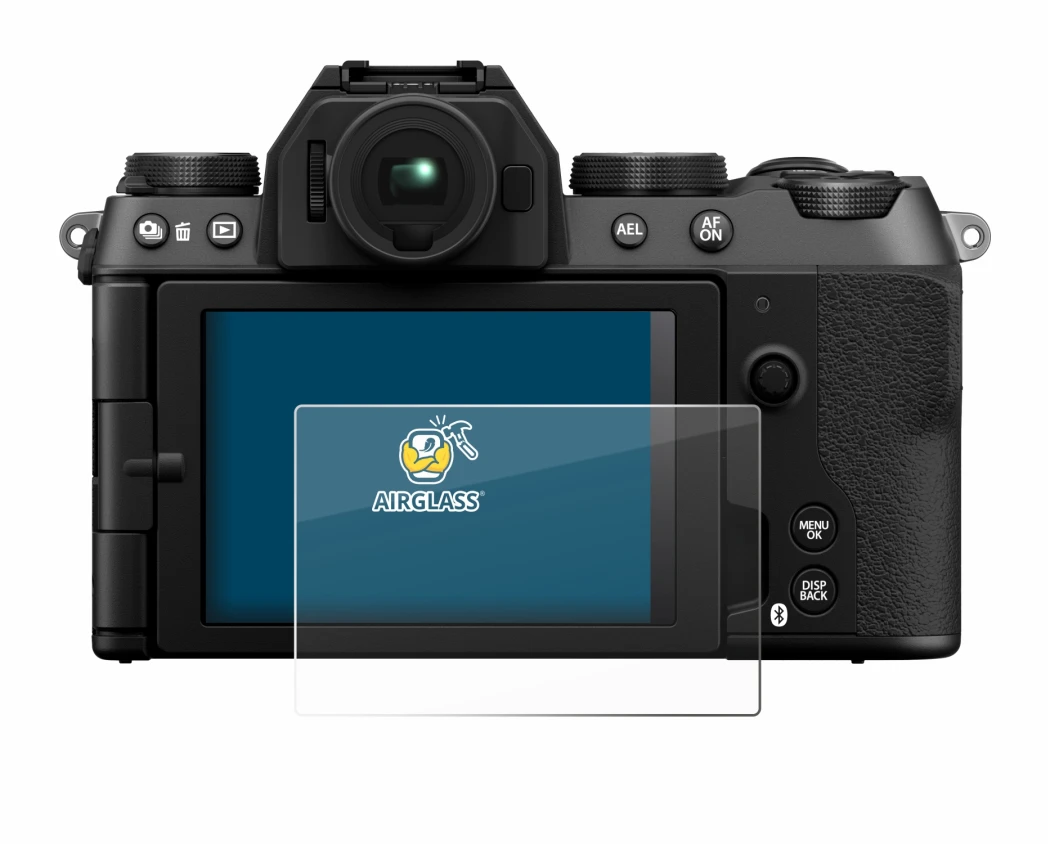 Immagine del dispositivo Fujifilm X-S20 con un'ampia varietà di protezioni per lo schermo.
