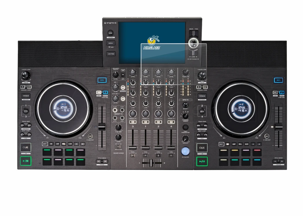 Immagine del dispositivo Denon DJ SC LIVE 4 con un'ampia varietà di protezioni per lo schermo.