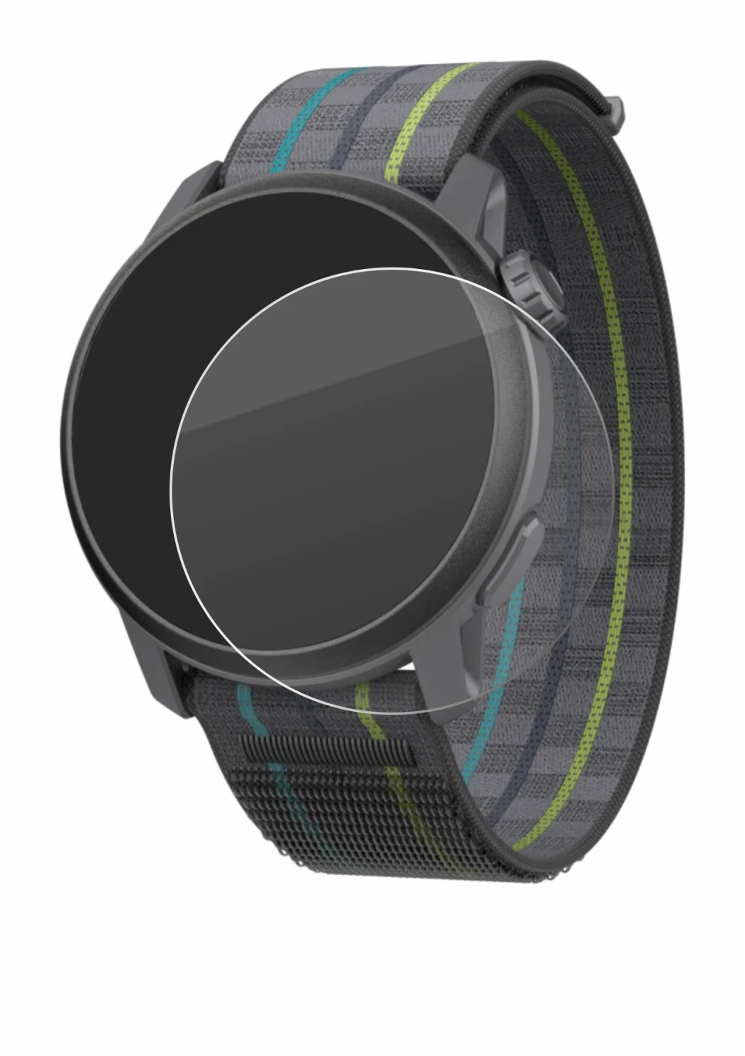 Immagine del dispositivo Coros Pace 3 con un'ampia varietà di protezioni per lo schermo.
