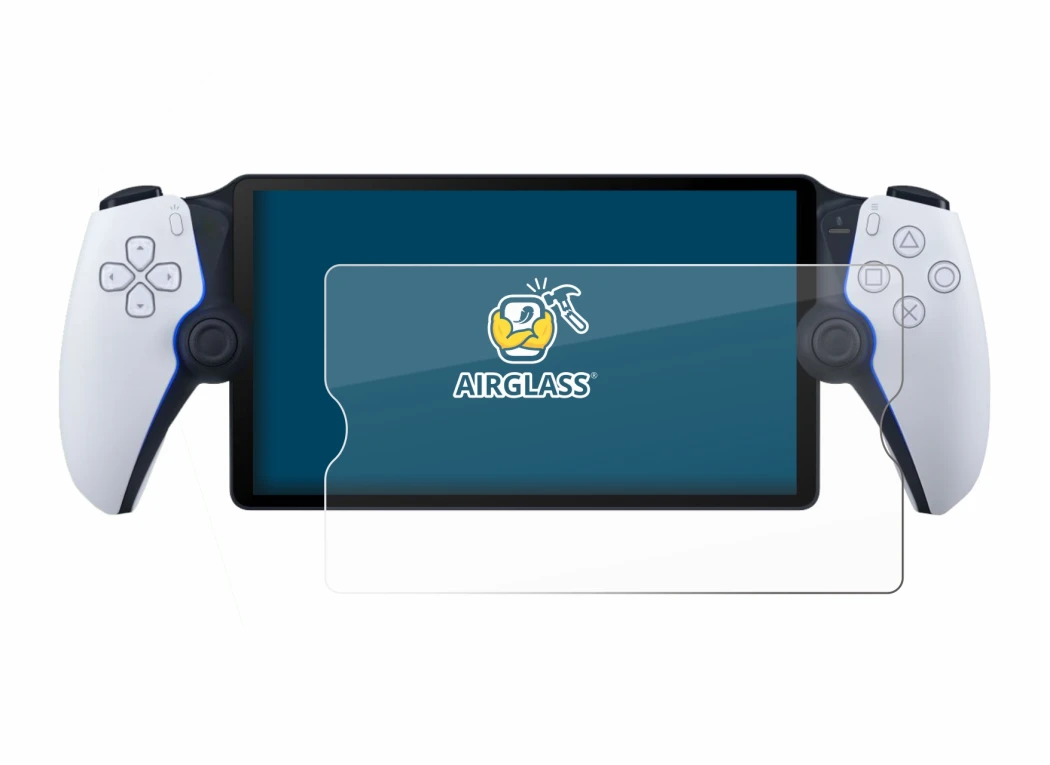 Immagine del dispositivo Sony Playstation Portal con un'ampia varietà di protezioni per lo schermo.