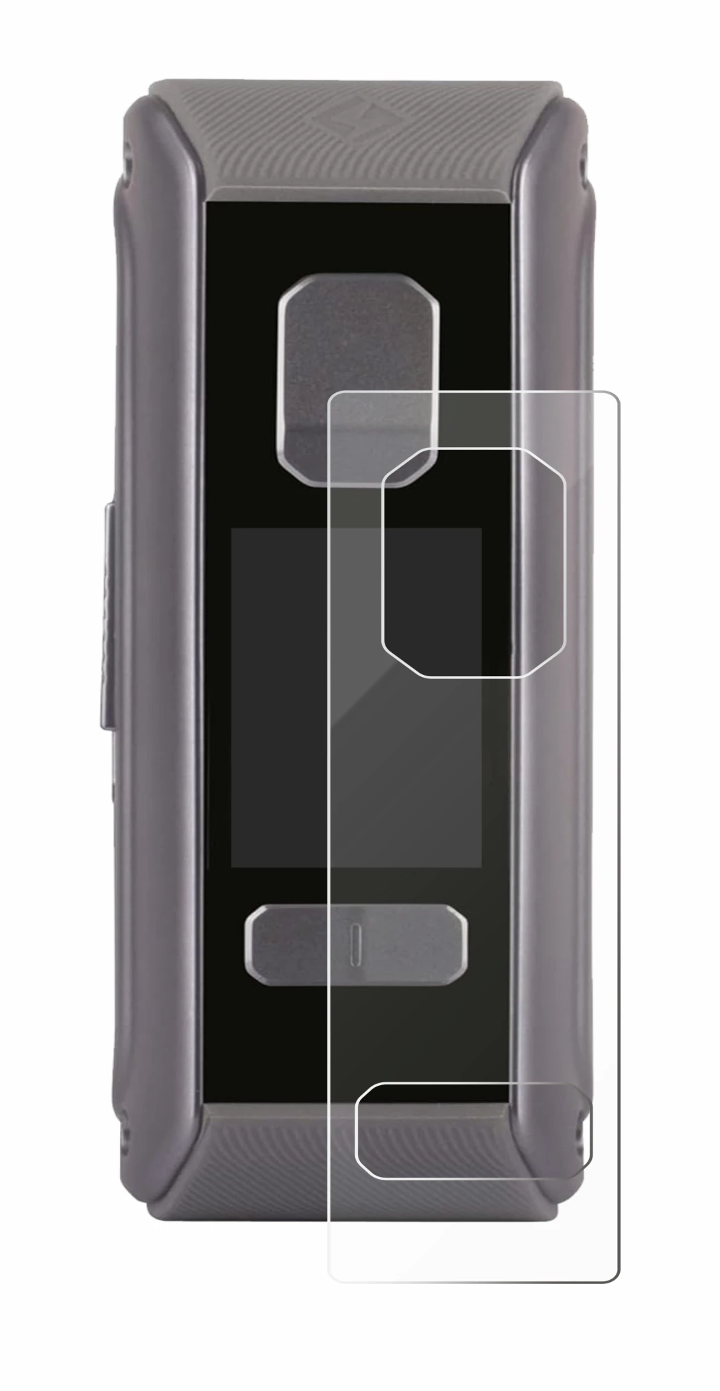 Immagine del dispositivo GeekVape Aegis Max2 / Max100 con un'ampia varietà di protezioni per lo schermo.