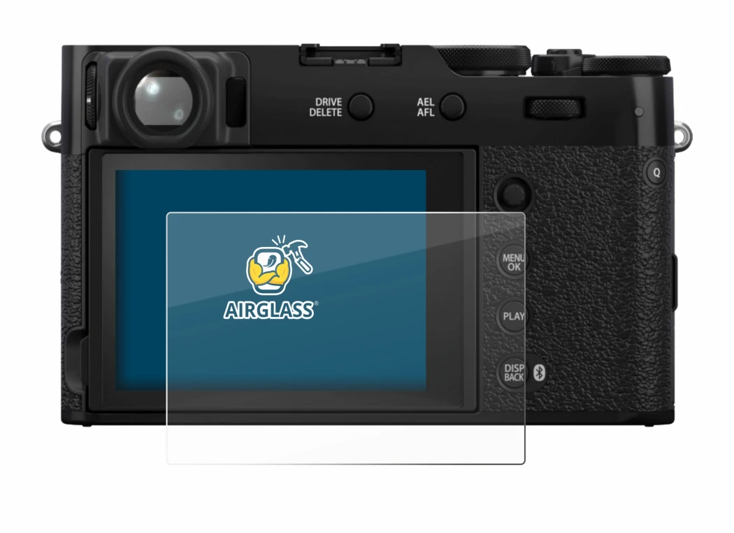 Immagine del dispositivo Fujifilm X100VI con un'ampia varietà di protezioni per lo schermo.
