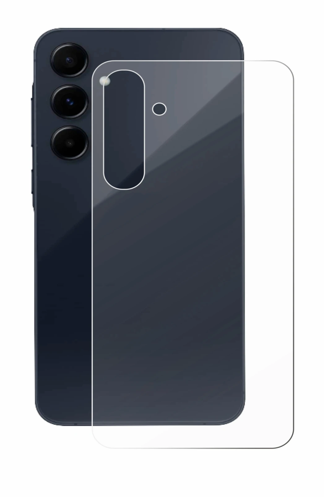 Immagine del dispositivo Samsung Galaxy A55 5G (Posteriore) con un'ampia varietà di protezioni per lo schermo.