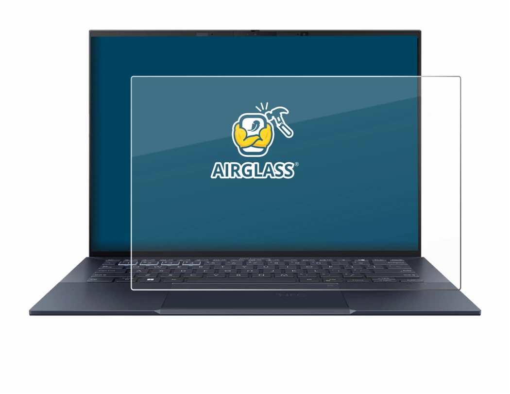 Immagine del dispositivo ASUS ExpertBook B9 B9403 con un'ampia varietà di protezioni per lo schermo.