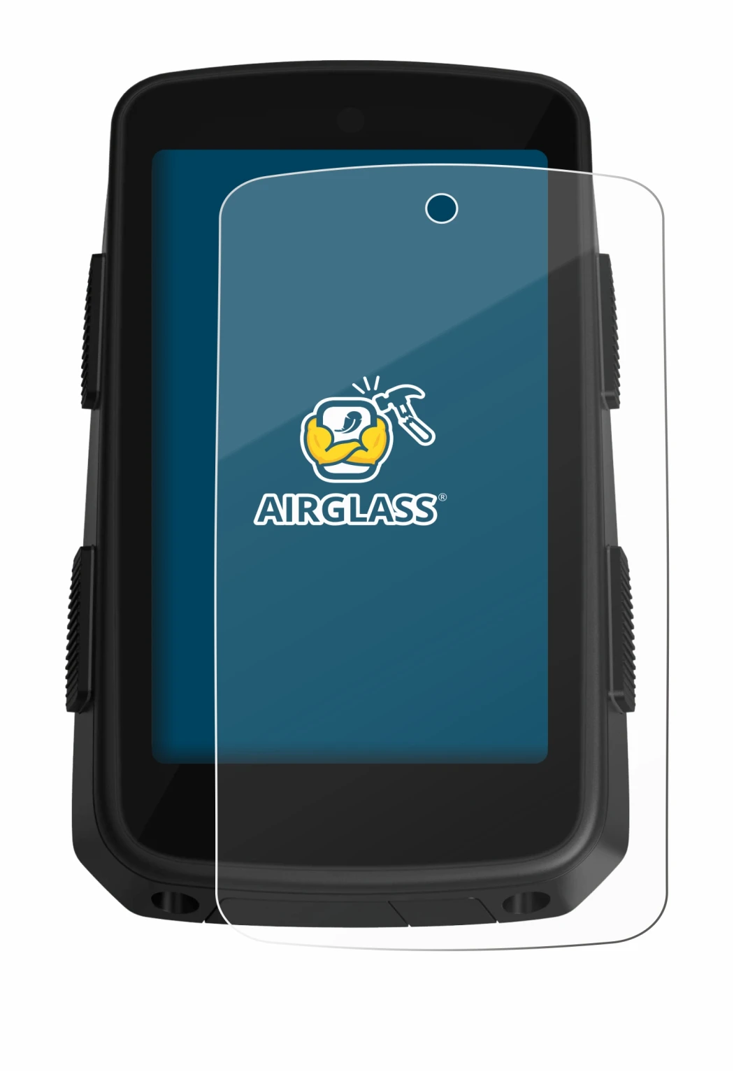 Immagine del dispositivo Hammerhead Karoo 3 con un'ampia varietà di protezioni per lo schermo.