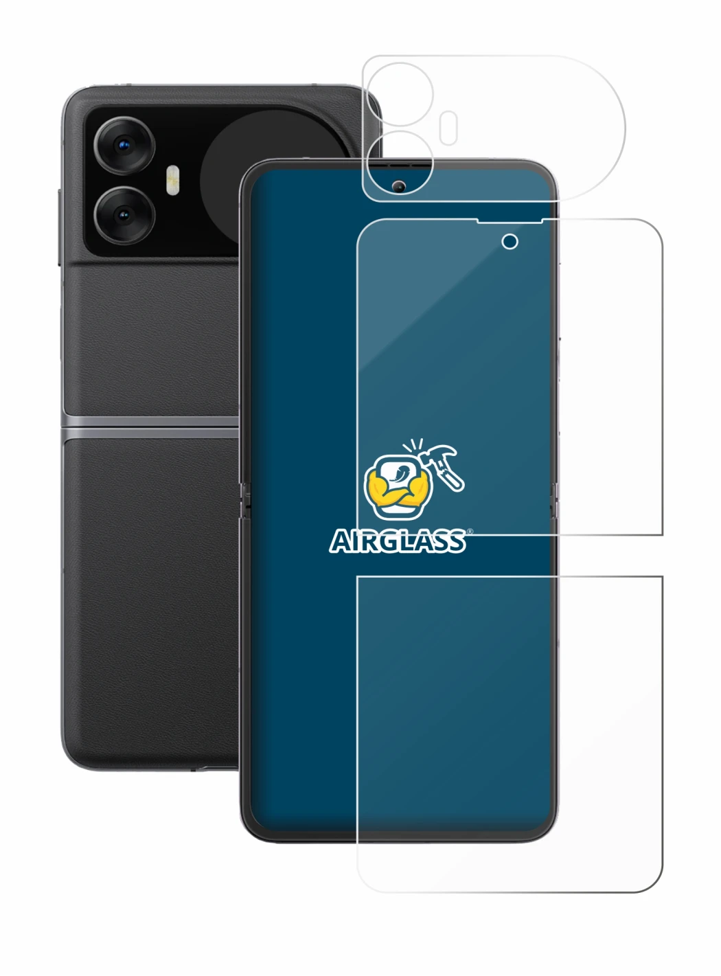 Immagine del dispositivo Blackview Hero 10 (Fronte+Retro) con un'ampia varietà di protezioni per lo schermo.