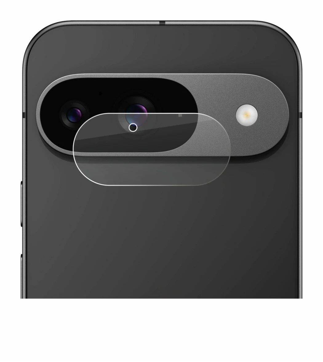 Immagine del dispositivo Google Pixel 9 (SOLO Fotocamera) con un'ampia varietà di protezioni per lo schermo.