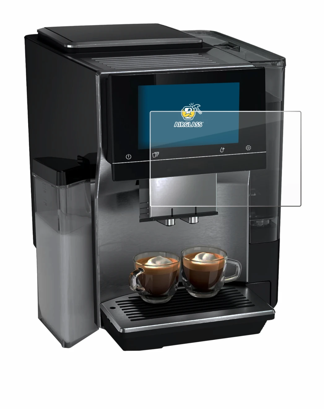 Immagine del dispositivo Siemens EQ700 con un'ampia varietà di protezioni per lo schermo.