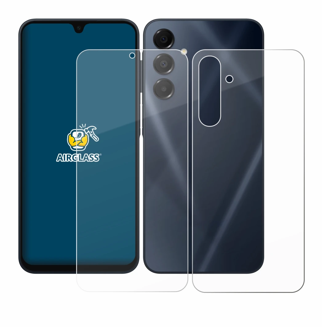 Immagine del dispositivo Samsung Galaxy A16 5G (Fronte+Retro) con un'ampia varietà di protezioni per lo schermo.