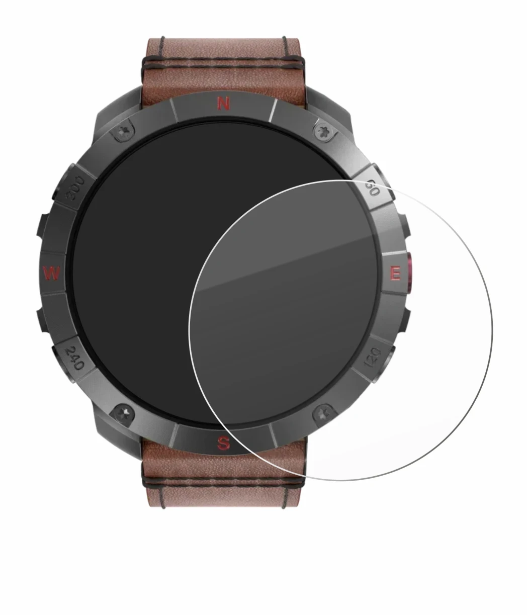 Immagine del dispositivo Polar Grit X2 Pro Titan con un'ampia varietà di protezioni per lo schermo.