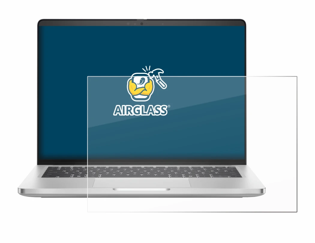 Immagine del dispositivo Dell Pro 14 Plus PB14250 con un'ampia varietà di protezioni per lo schermo.