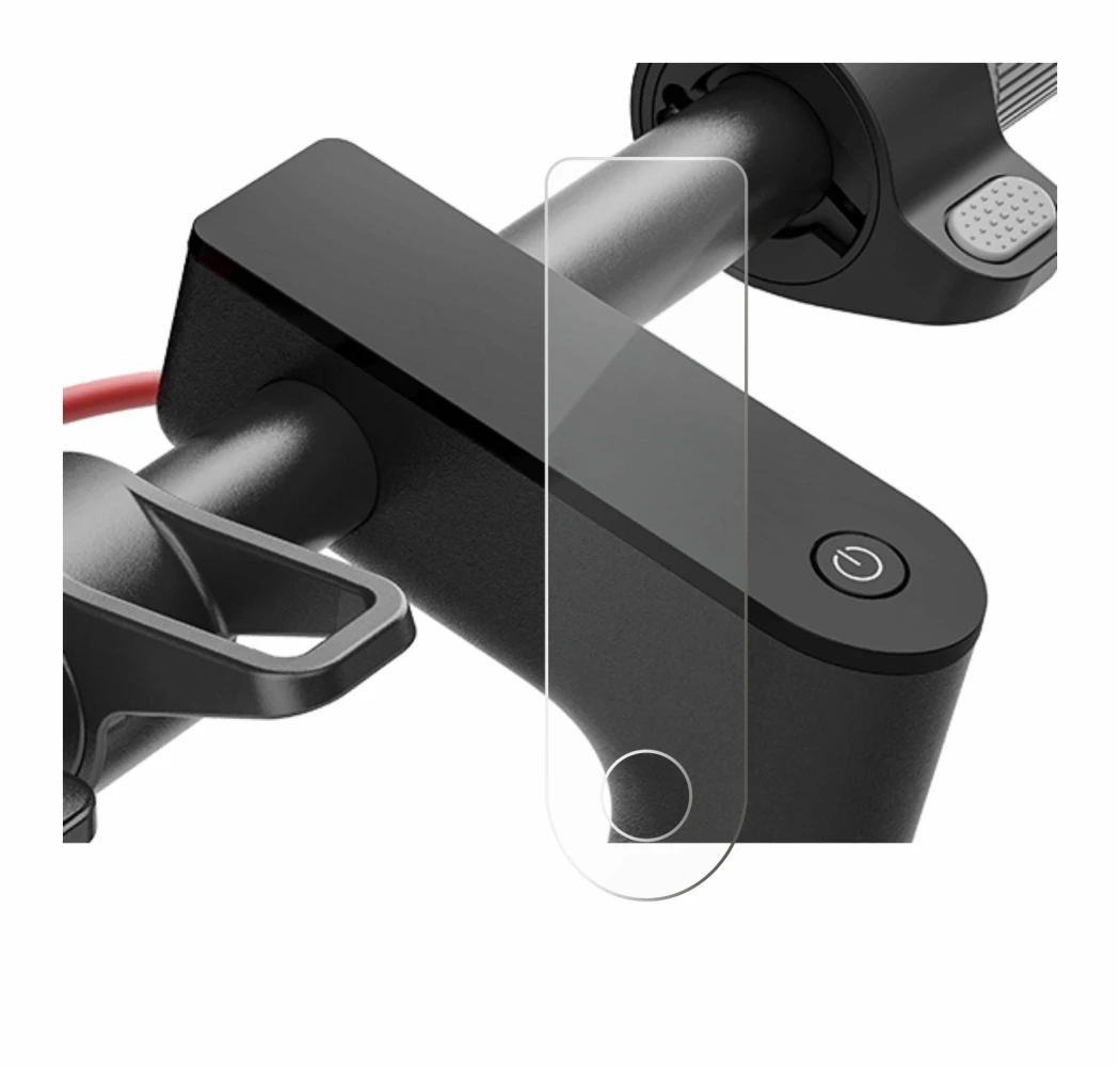 Immagine del dispositivo Xiaomi Electric Scooter 4 con un'ampia varietà di protezioni per lo schermo.