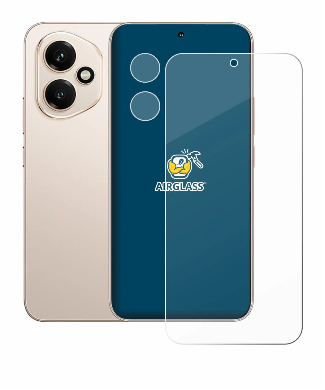 Immagine del dispositivo Honor 400 (Fronte+Fotocamera) con un'ampia varietà di protezioni per lo schermo.