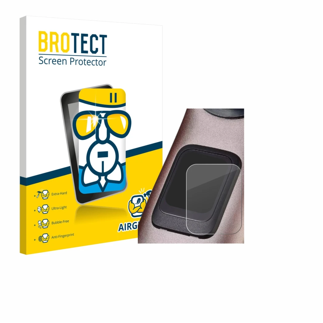 Parte frontale di una confezione del prodotto con il logo del marchio BROTECT. Accanto è raffigurato il dispositivo Specialize