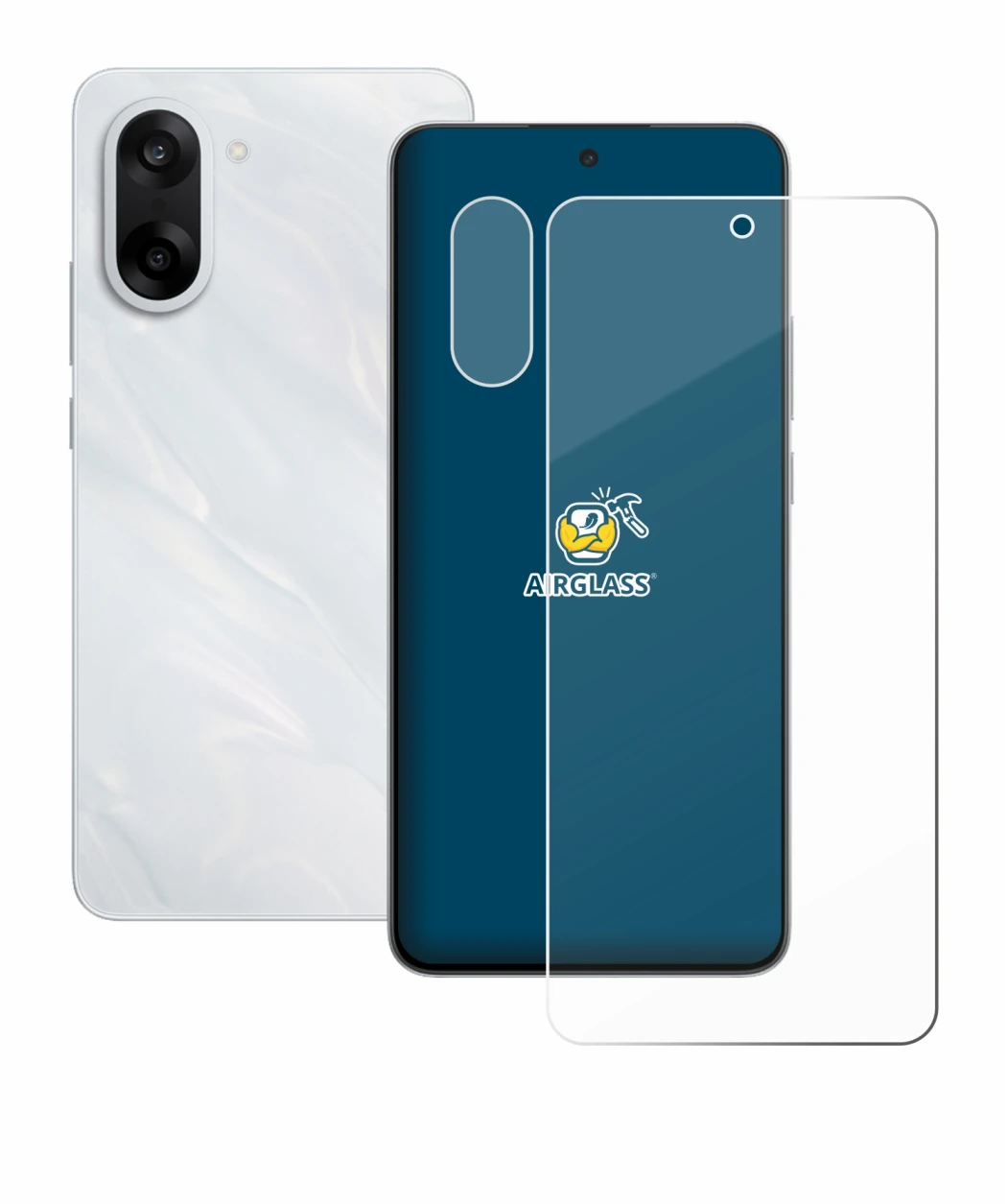 Immagine del dispositivo OnePlus Nord CE 5 (Fronte+Fotocamera) con un'ampia varietà di protezioni per lo schermo.