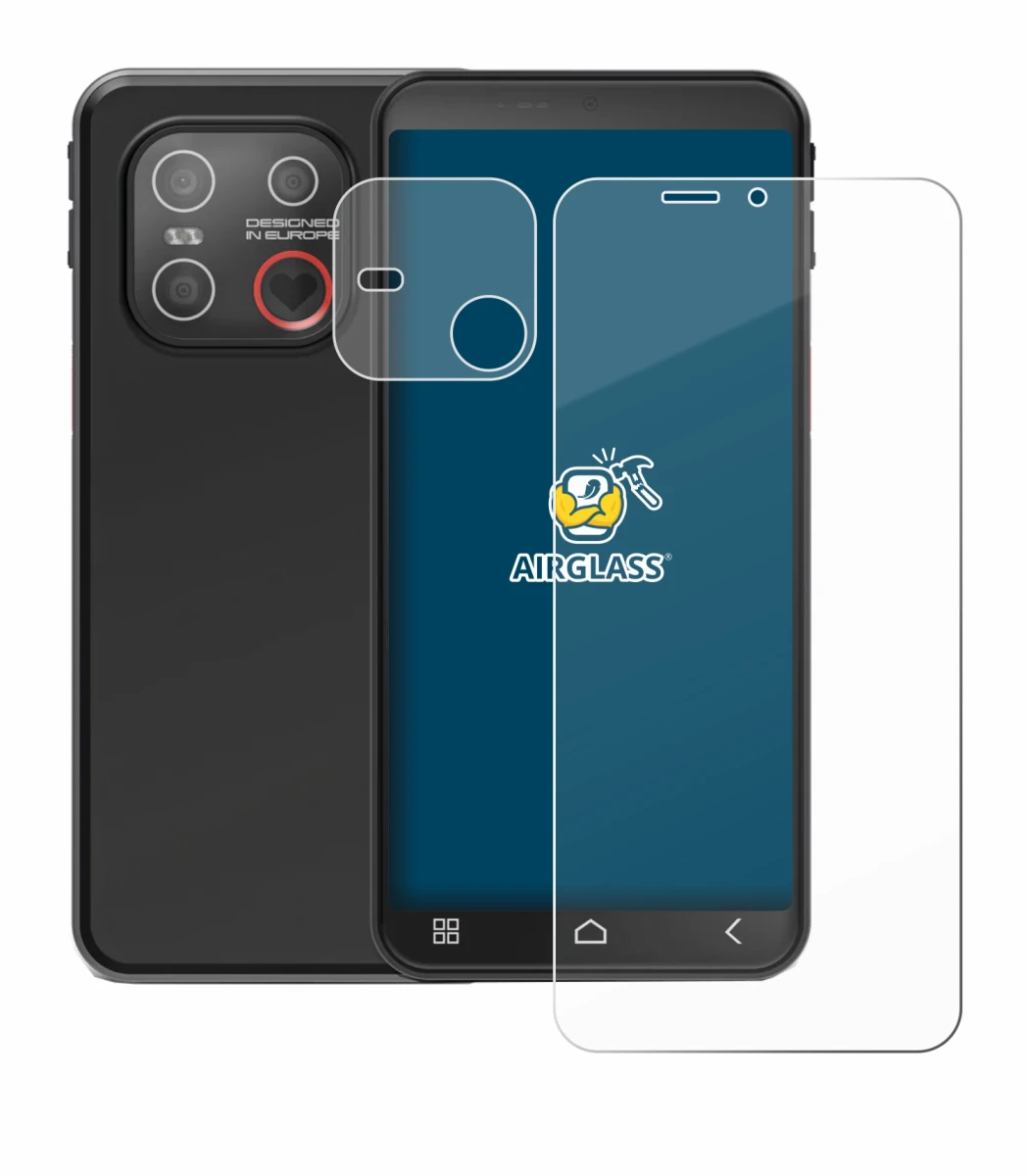 Immagine del dispositivo Emporia Smart 7 Lite (Fronte+Fotocamera) con un'ampia varietà di protezioni per lo schermo.