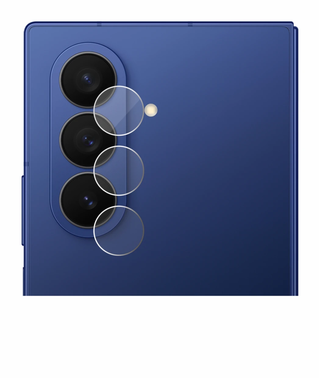 Immagine del dispositivo Samsung Galaxy Z Fold 7 (SOLO Fotocamera) con un'ampia varietà di protezioni per lo schermo.