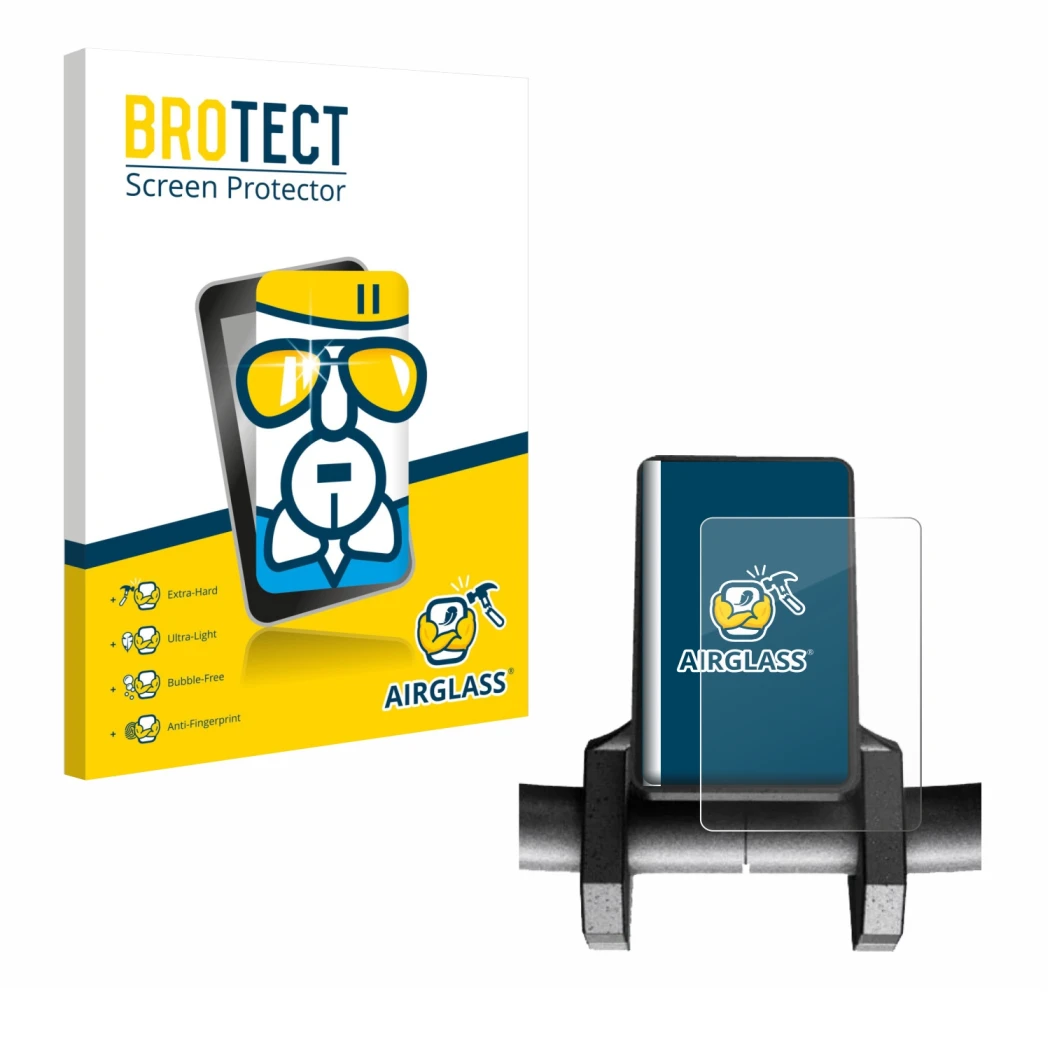 Parte frontale di una confezione del prodotto con il logo del marchio BROTECT. Accanto è raffigurato il dispositivo Joyor S10-