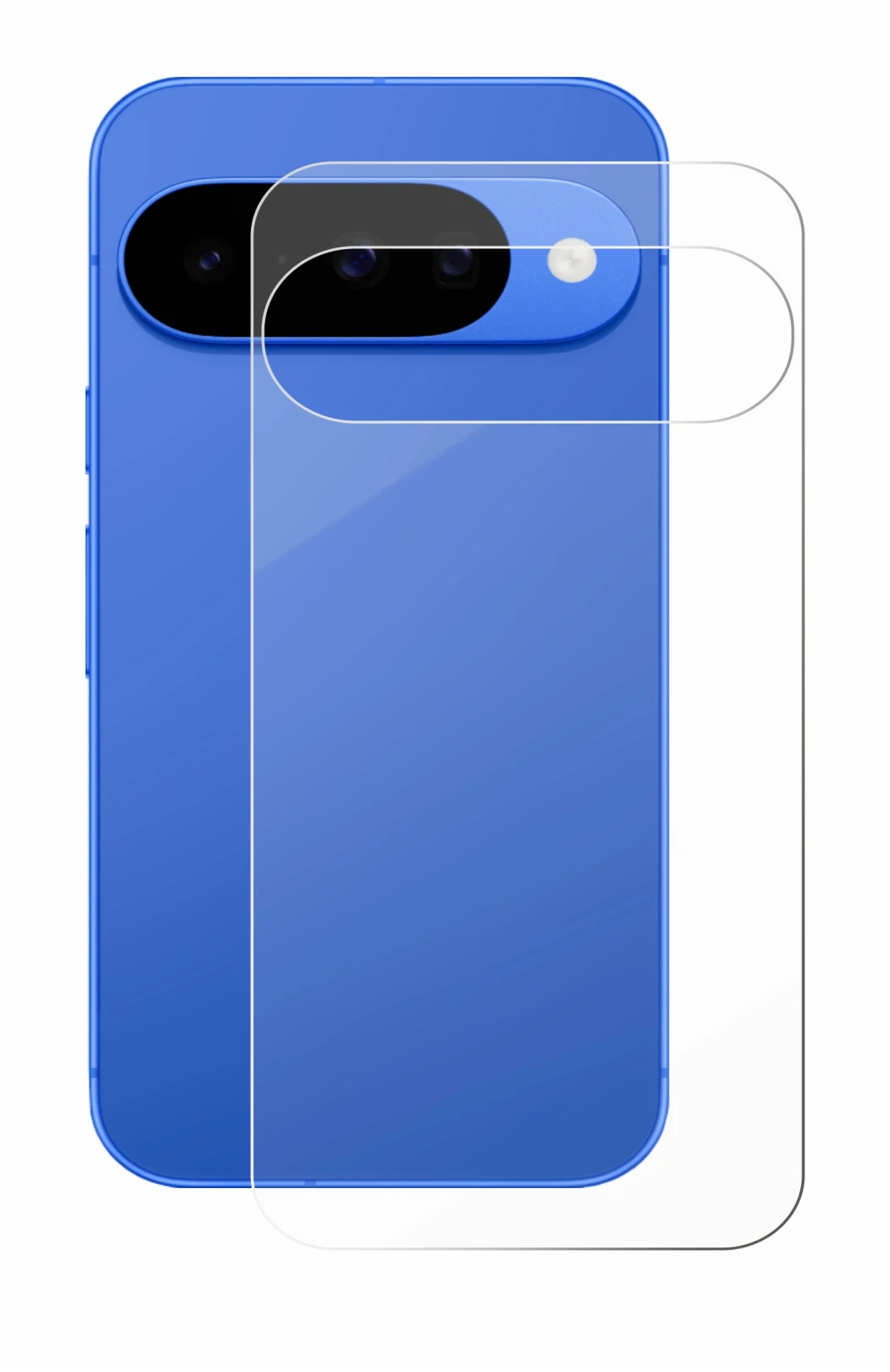 Immagine del dispositivo Google Pixel 10 (Posteriore) con un'ampia varietà di protezioni per lo schermo.