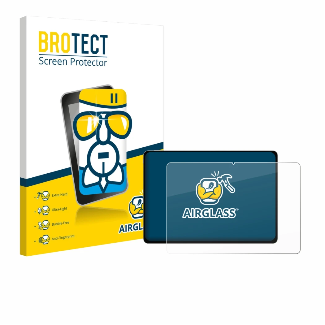 Parte frontale di una confezione del prodotto con il logo del marchio BROTECT. Accanto è raffigurato il dispositivo Honor Magi