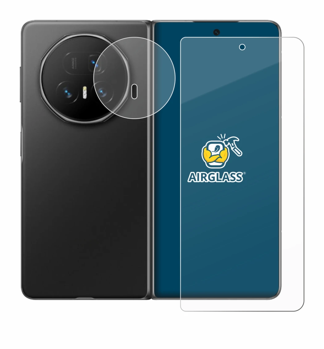 Immagine del dispositivo Honor Magic V5 (Fronte+Fotocamera) con un'ampia varietà di protezioni per lo schermo.