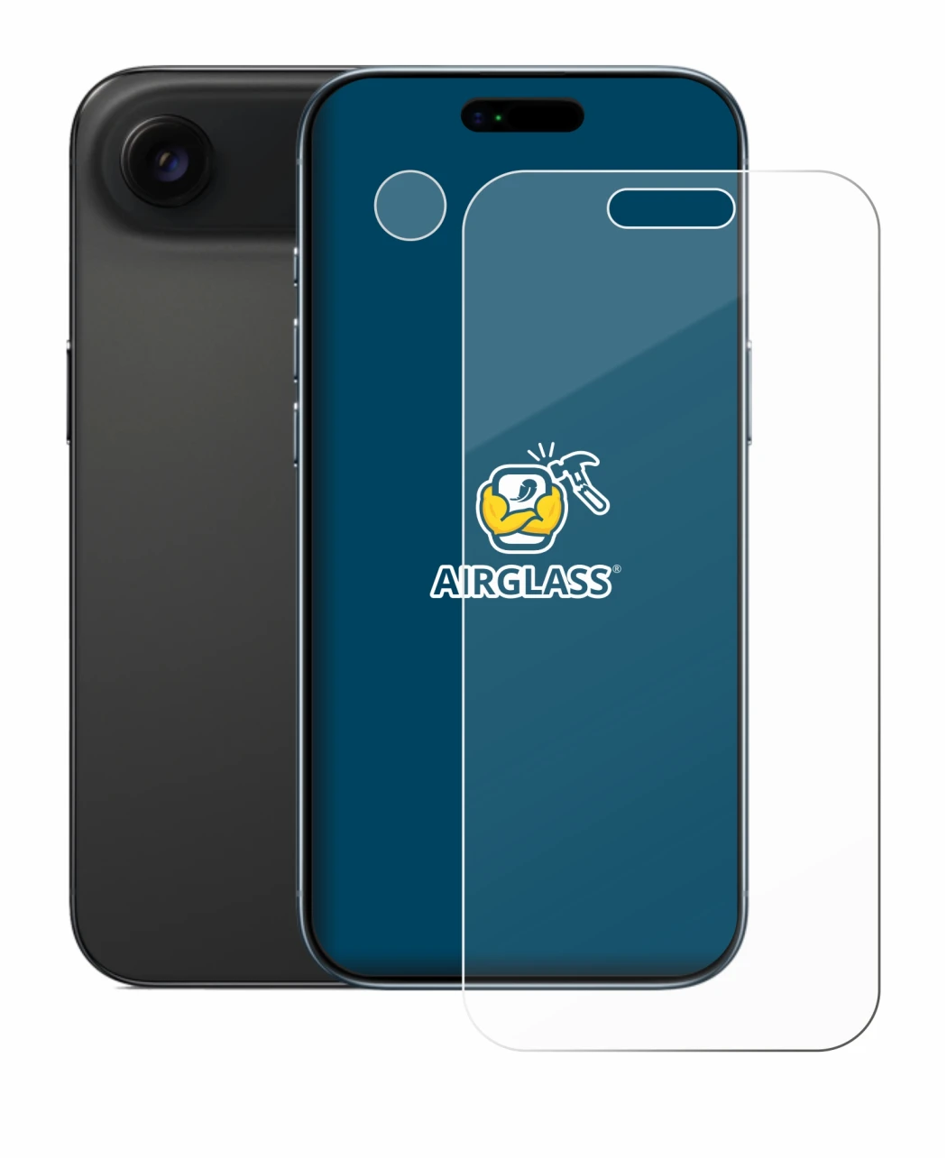 Immagine del dispositivo Apple iPhone Air (Fronte+Fotocamera) con un'ampia varietà di protezioni per lo schermo.