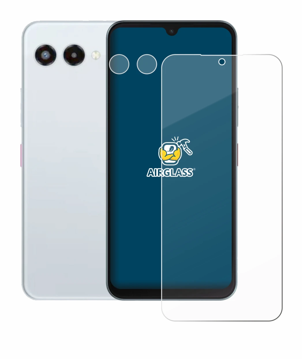 Immagine del dispositivo Telekom T Phone 3 (Fronte+Fotocamera) con un'ampia varietà di protezioni per lo schermo.