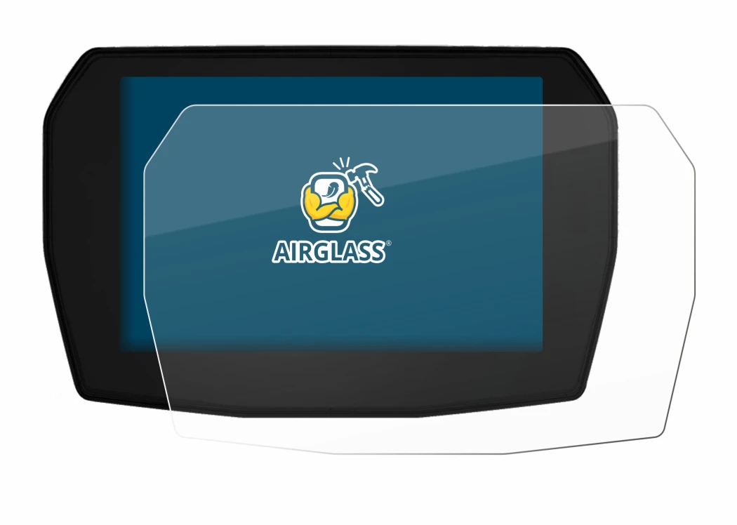 Immagine del dispositivo Ducati Panigale V2 2025 con un'ampia varietà di protezioni per lo schermo.