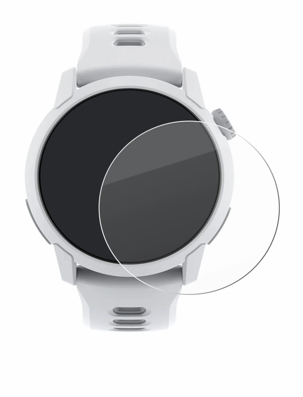 Immagine del dispositivo Coros Pace 4 con un'ampia varietà di protezioni per lo schermo.