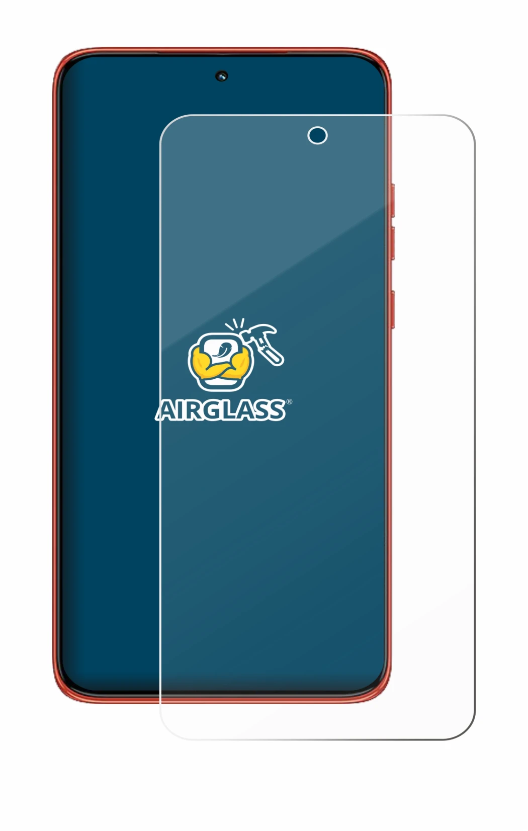 Immagine del dispositivo Motorola Edge 60 Neo con un'ampia varietà di protezioni per lo schermo.