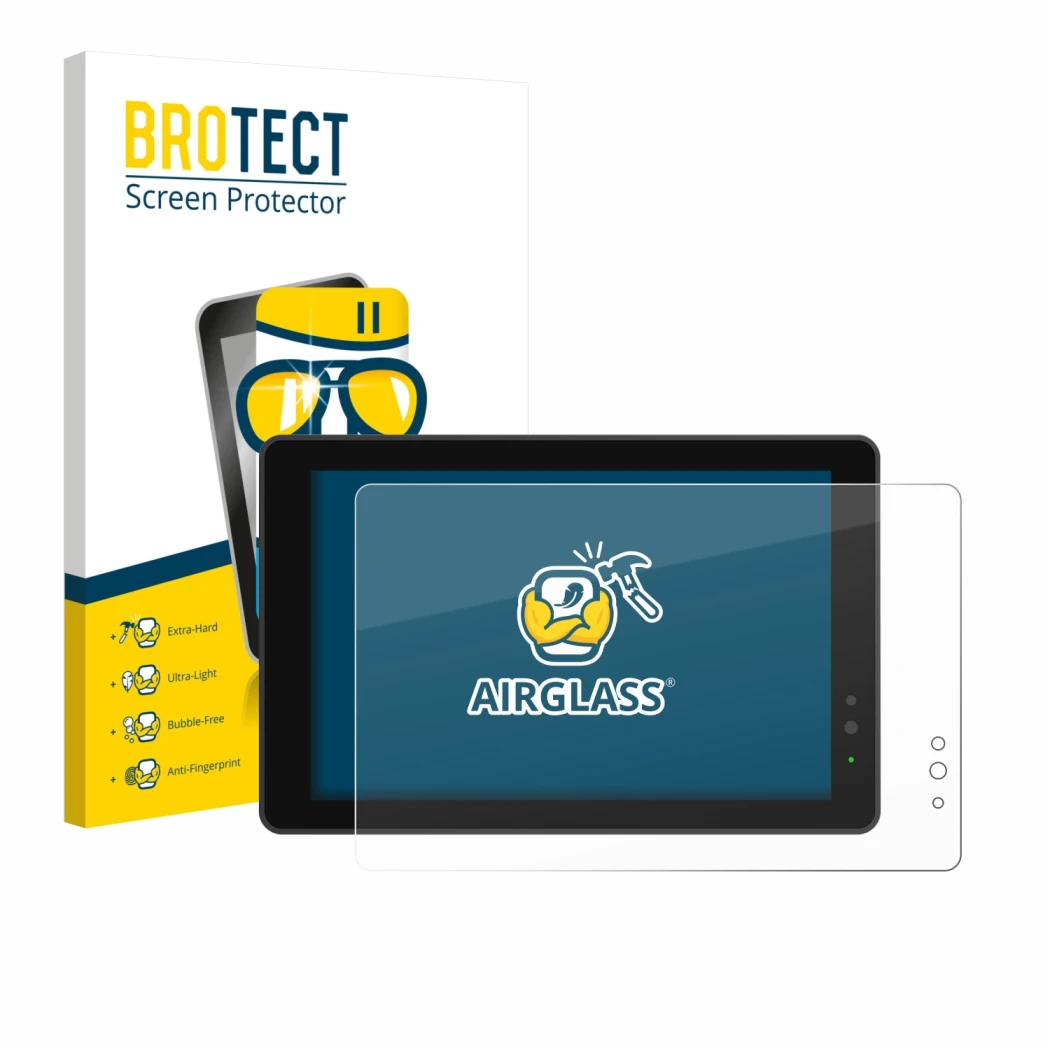 Parte frontale di una confezione del prodotto con il logo del marchio BROTECT. Accanto è raffigurato il dispositivo Lilliput 7