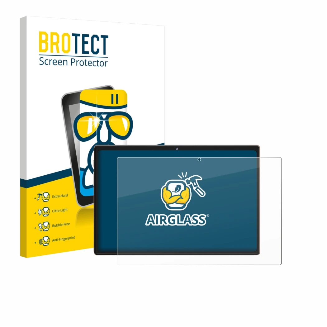 Parte frontale di una confezione del prodotto con il logo del marchio BROTECT. Accanto è raffigurato il dispositivo Dghrti TAB