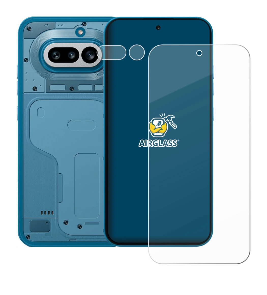 Immagine del dispositivo Nothing Phone (4a) (Fronte+Fotocamera) con un'ampia varietà di protezioni per lo schermo.