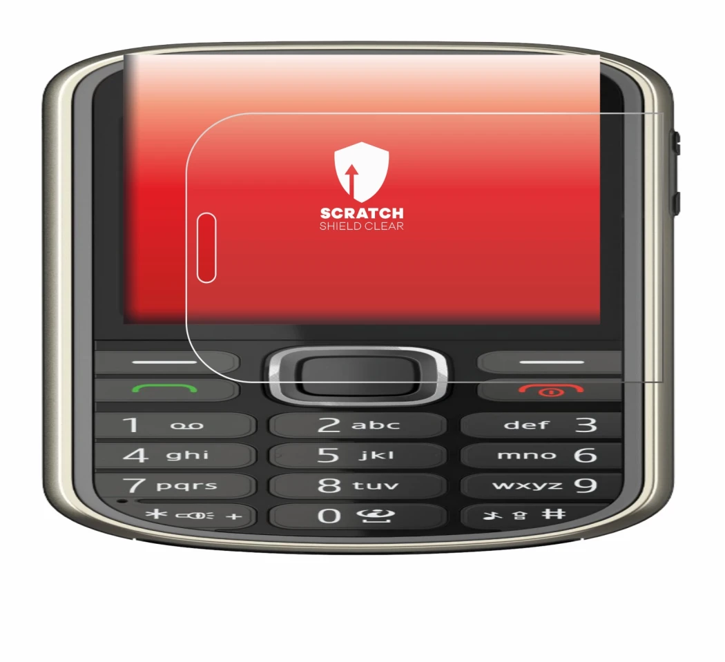 Immagine del dispositivo Nokia 3720 classic con un'ampia varietà di protezioni per lo schermo.