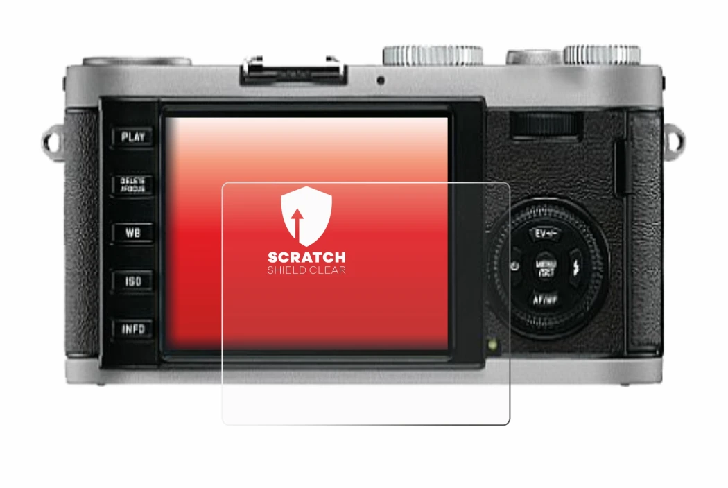 Immagine del dispositivo Leica X1 con un'ampia varietà di protezioni per lo schermo.