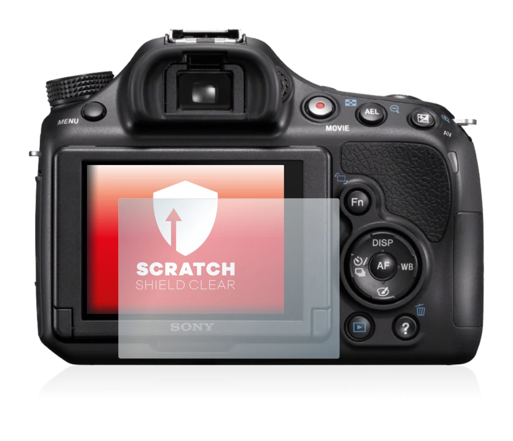 Immagine del dispositivo Sony Alpha 58 (SLT-A58) con un'ampia varietà di protezioni per lo schermo.