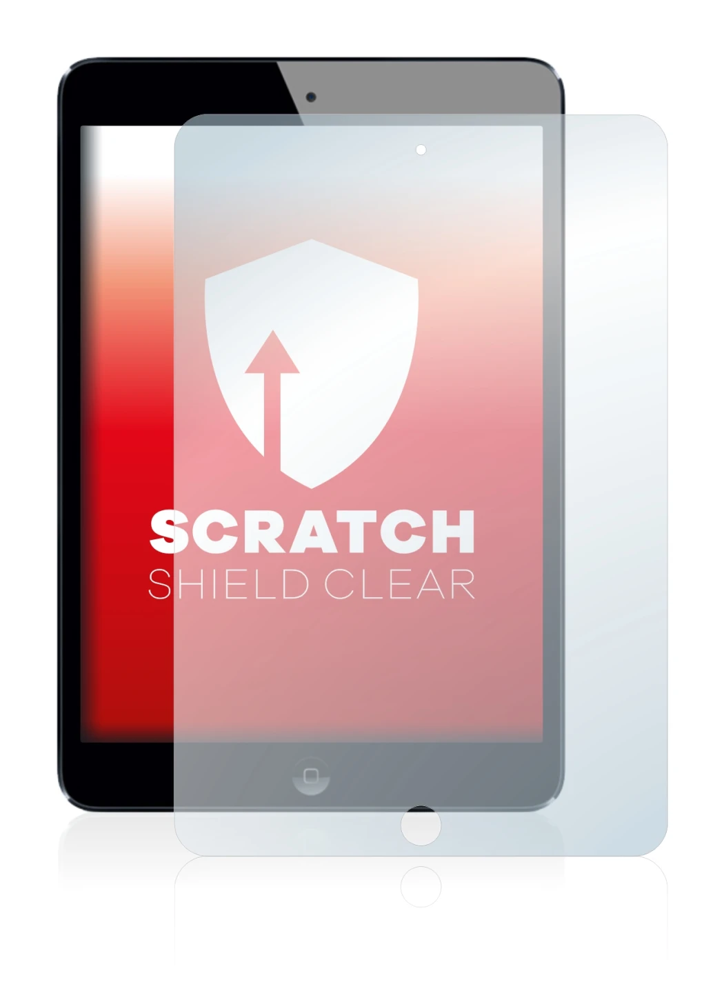 Immagine del dispositivo Apple iPad Mini 2 2013 con un'ampia varietà di protezioni per lo schermo.