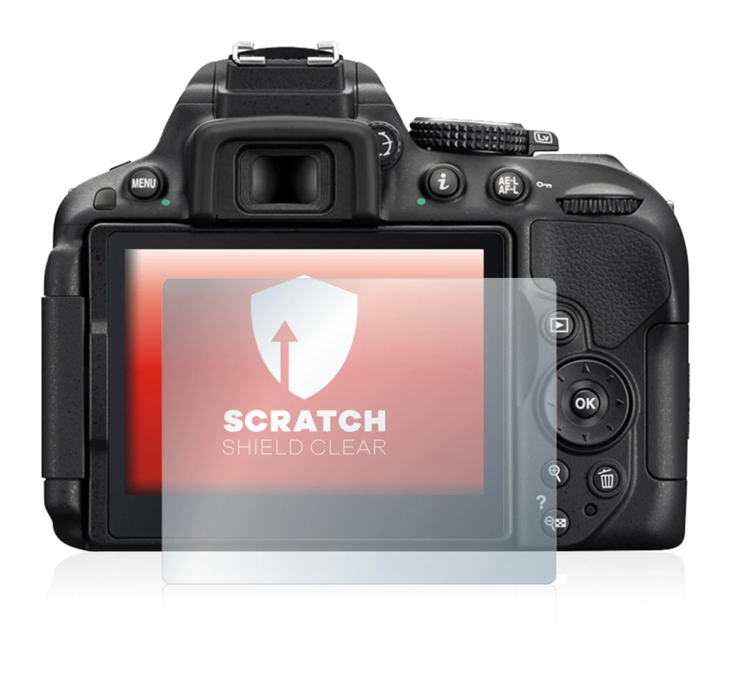 Immagine del dispositivo Nikon D5300 con un'ampia varietà di protezioni per lo schermo.